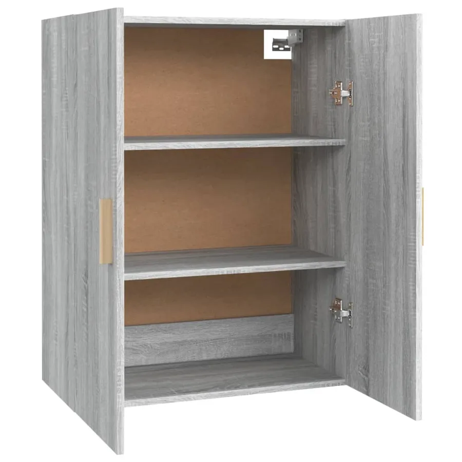 Armoire murale suspendue Sonoma gris 69,5x34x90 cm - 8