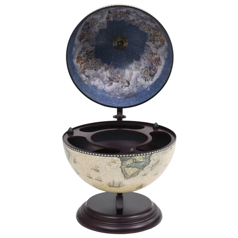 Support de vin globe de dessus de table Bois d'eucalyptus Vert - 4
