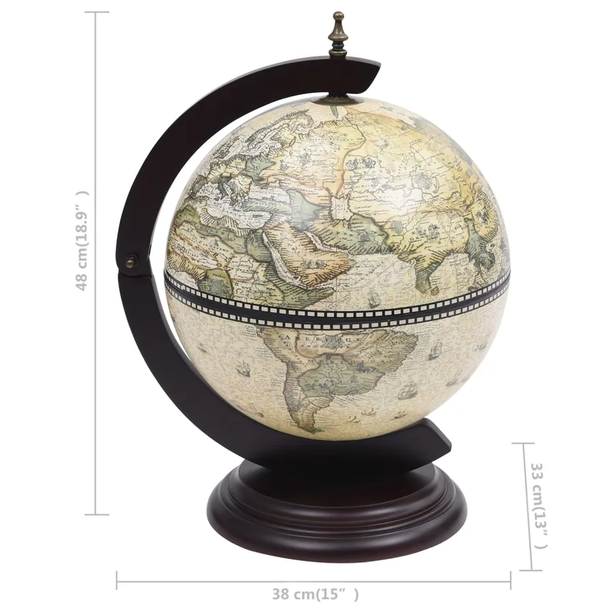 Support de vin globe de dessus de table Bois d'eucalyptus Vert - 8