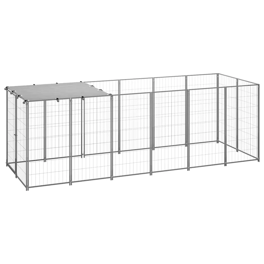 Chenil Argenté 330x110x110 cm Acier - 2