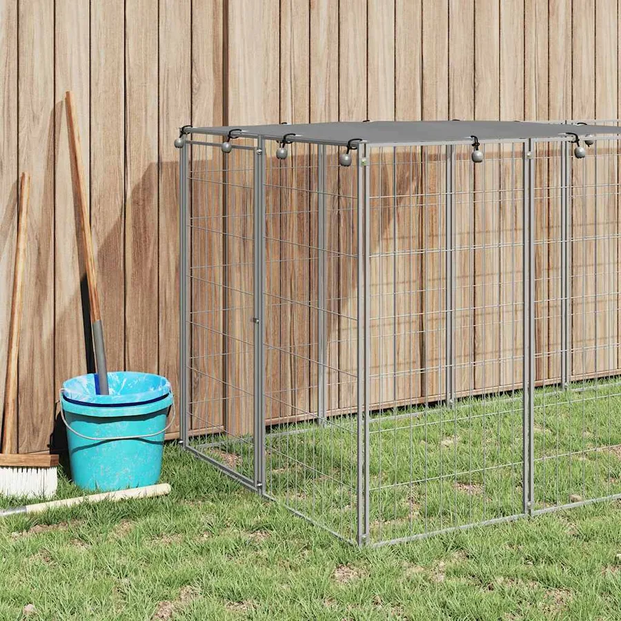 Chenil Argenté 330x110x110 cm Acier - 3