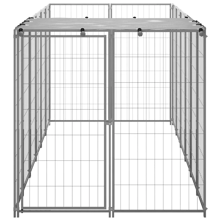 Chenil Argenté 330x110x110 cm Acier - 5