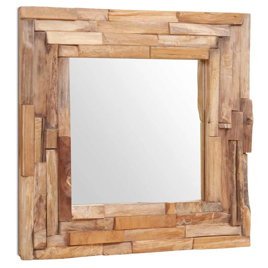 Miroir décoratif Teck 60x60 cm Carré - 2