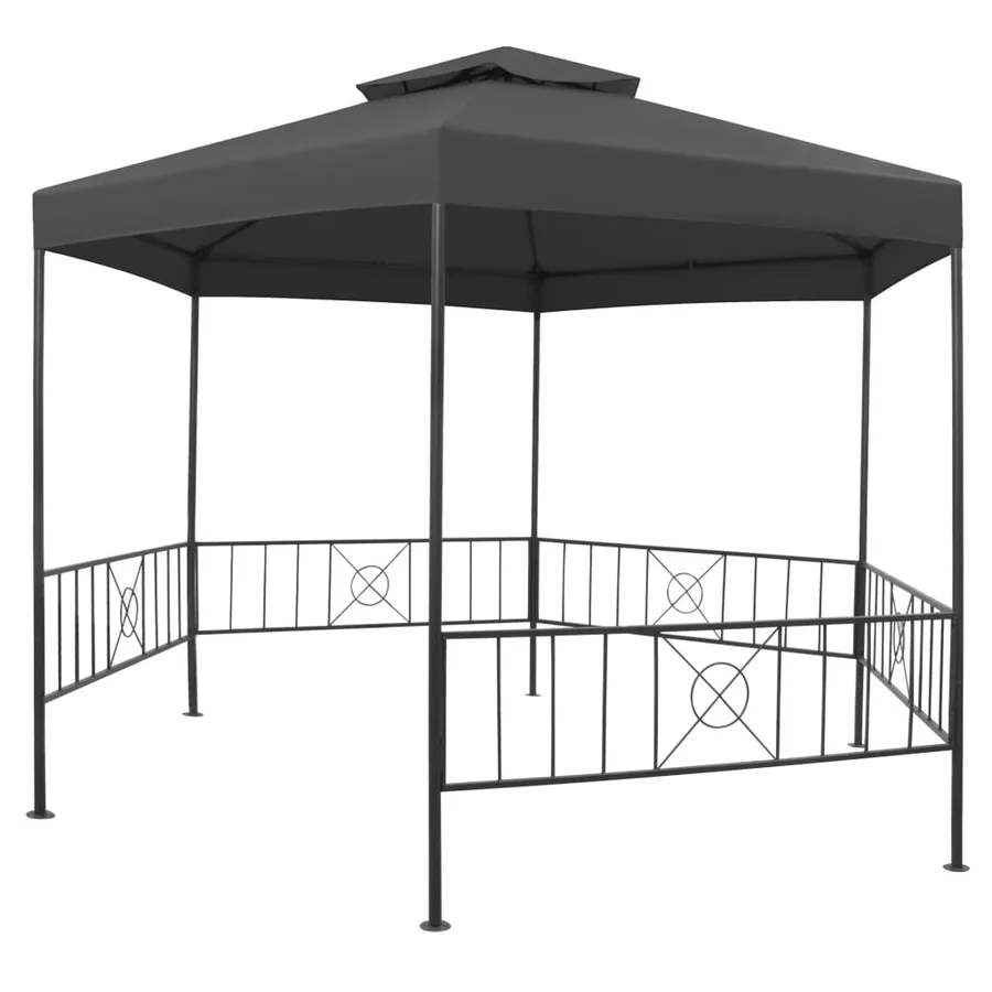 Belvédère de jardin 323x275x265 cm Anthracite - 2