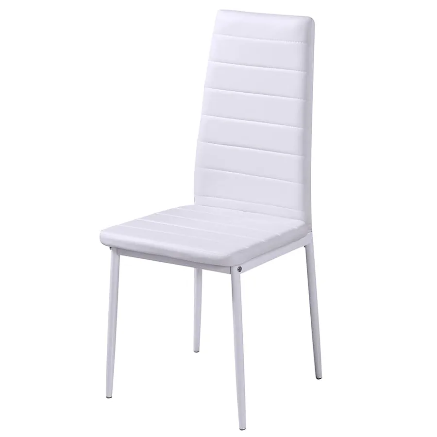 Ensemble de table à manger sept pièces noir et blanc - 5