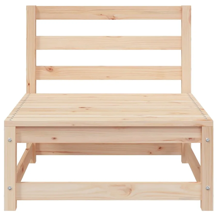 Salon de jardin 2 pcs avec coussins Bois de pin massif - 7