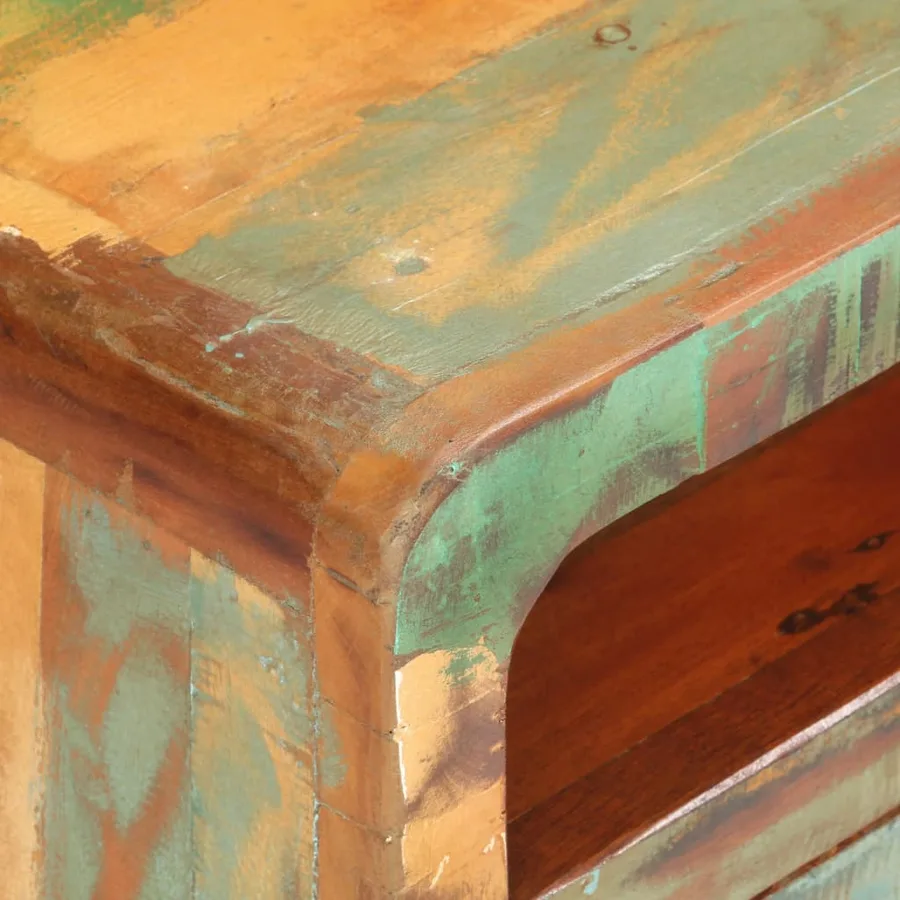 Meuble TV 117x30x41 cm Bois de récupération massif - 4