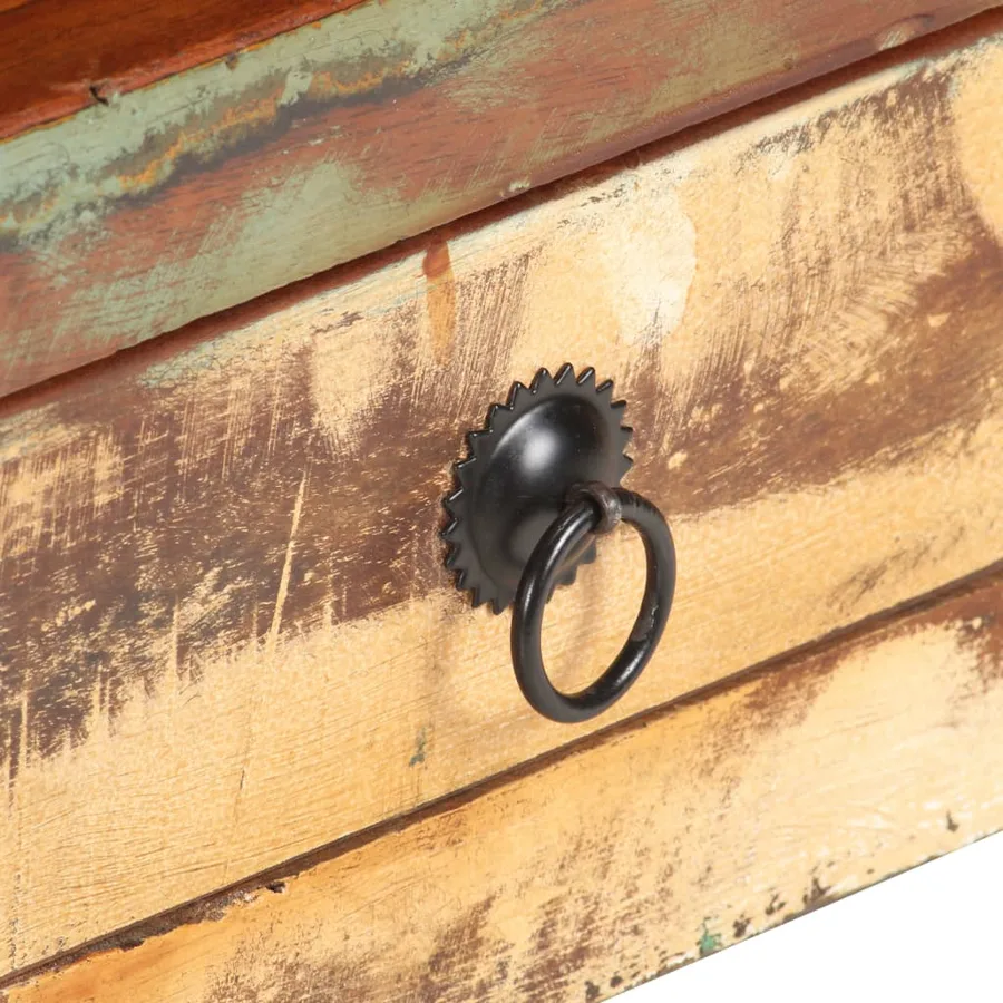 Meuble TV 117x30x41 cm Bois de récupération massif - 5