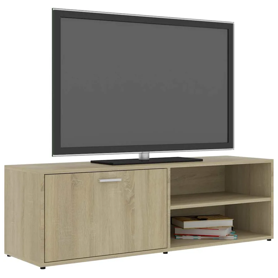 Meuble TV Chêne sonoma 120x34x37 cm Bois d’ingénierie - 4