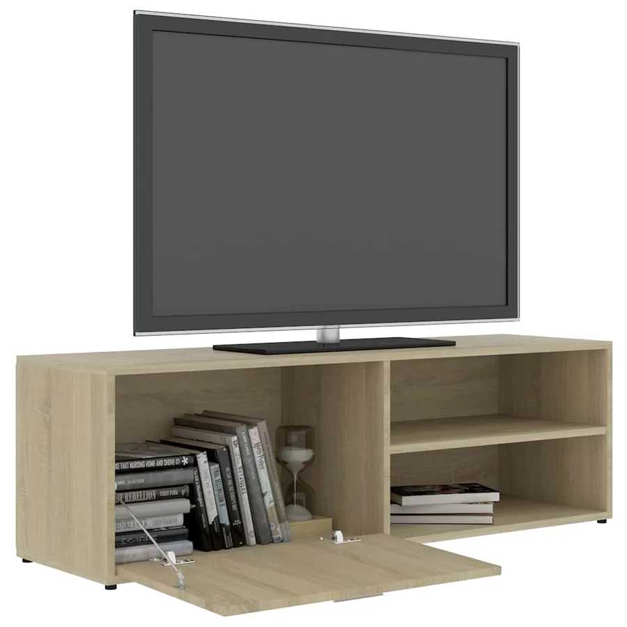 Meuble TV Chêne sonoma 120x34x37 cm Bois d’ingénierie - 6