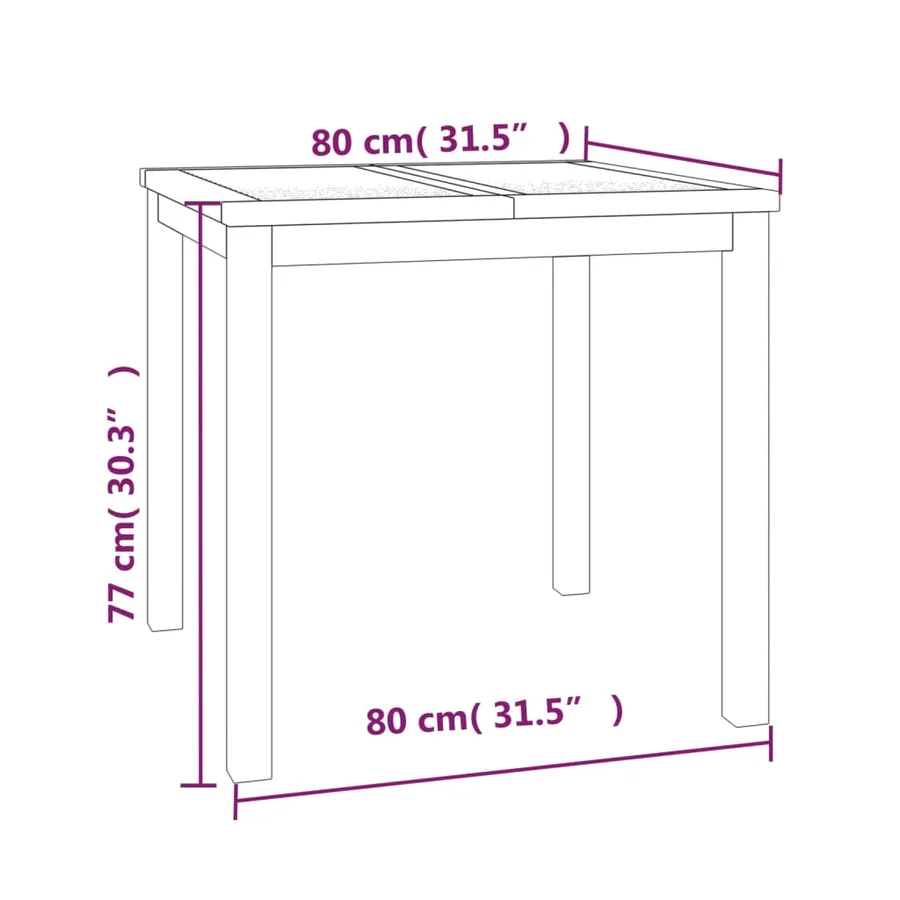 Ensemble à manger de jardin 3 pcs Bois de teck massif - 10
