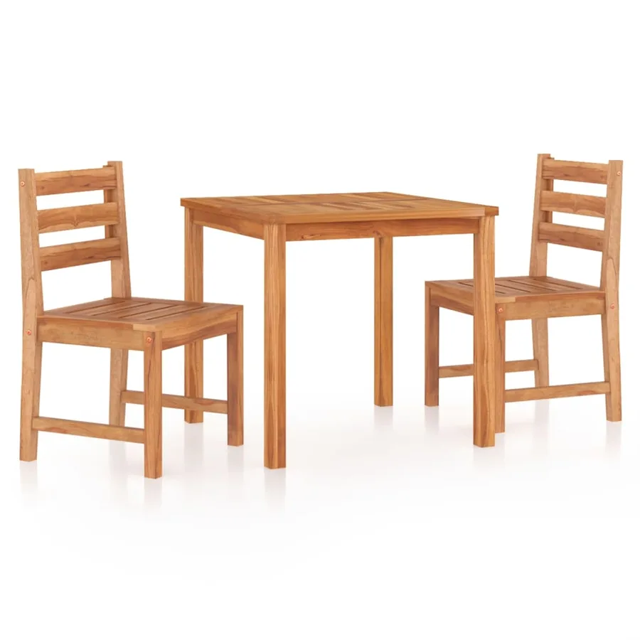 Ensemble à manger de jardin 3 pcs Bois de teck massif - 2