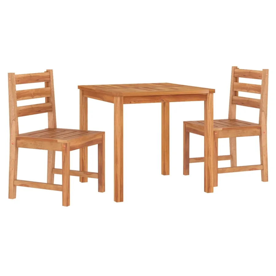 Ensemble à manger de jardin 3 pcs Bois de teck massif - 3