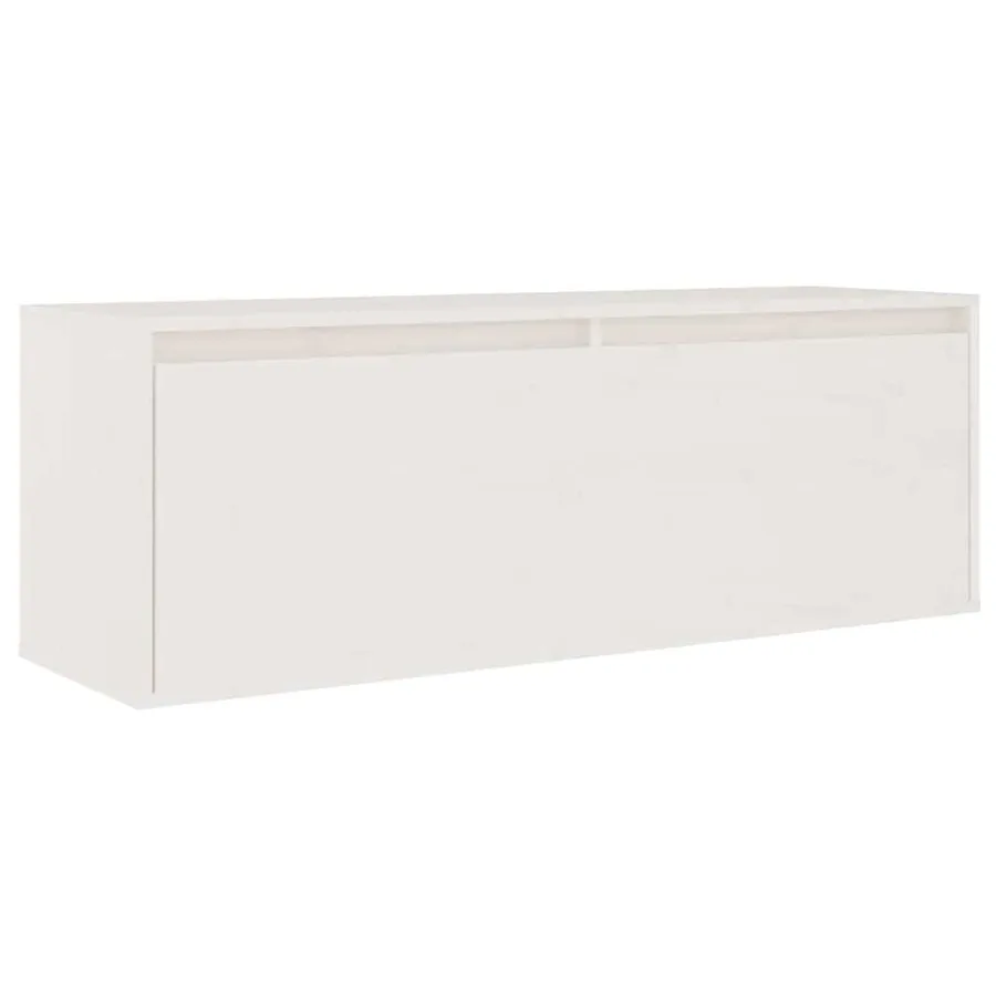 Meubles TV 6 pcs Blanc Bois massif de pin - 5