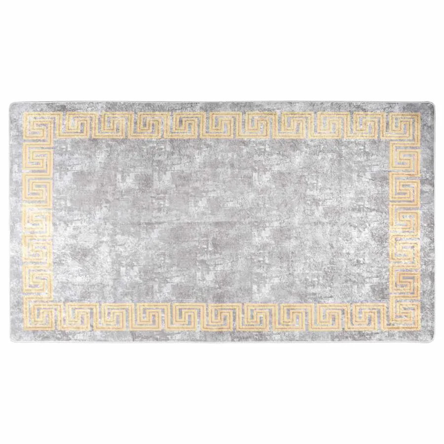 Tapis lavable 190x300 cm gris - 2