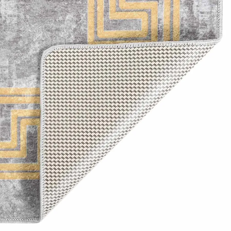 Tapis lavable 190x300 cm gris - 4