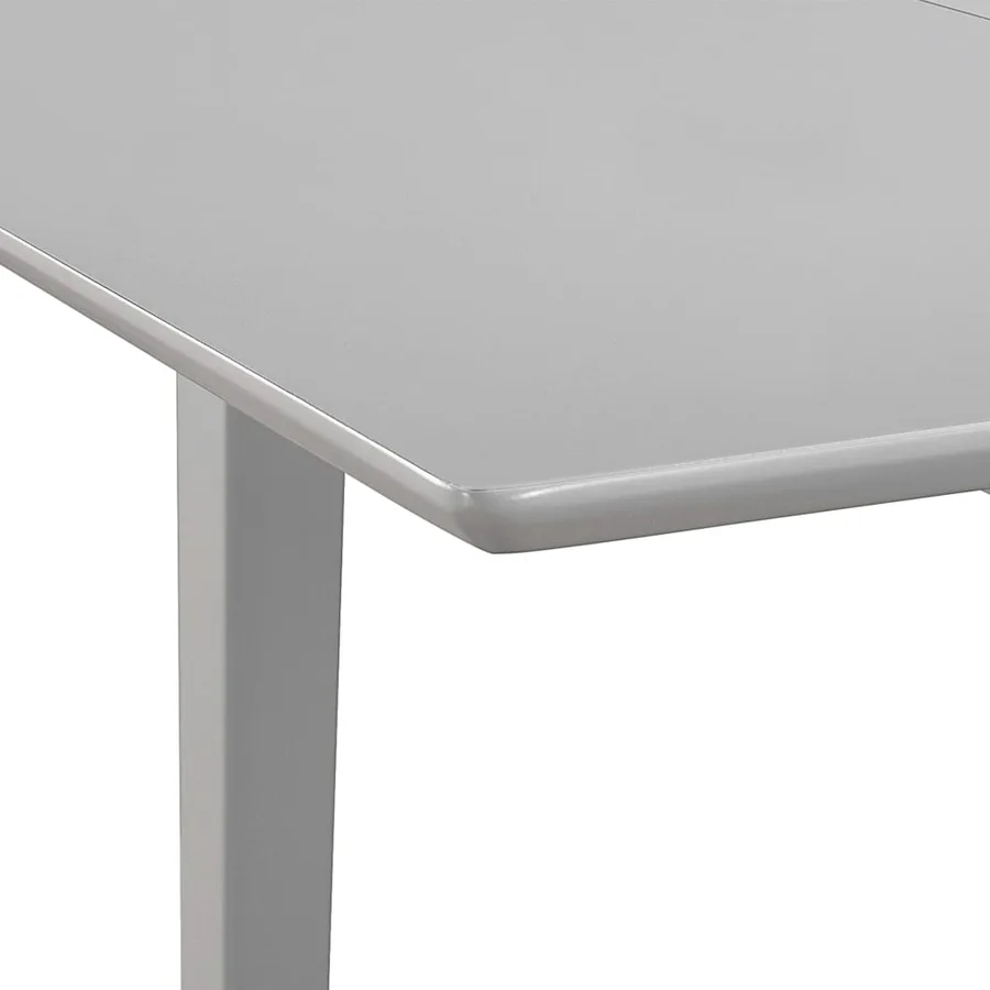 Table à dîner extensible Gris (80-120) x 80 x 74 cm MDF - 5