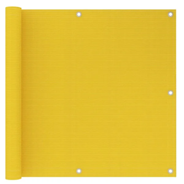 Écran de balcon Jaune 90x300 cm PEHD