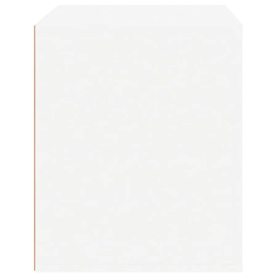 Table de chevet Blanc brillant 50x39x47 cm - 7