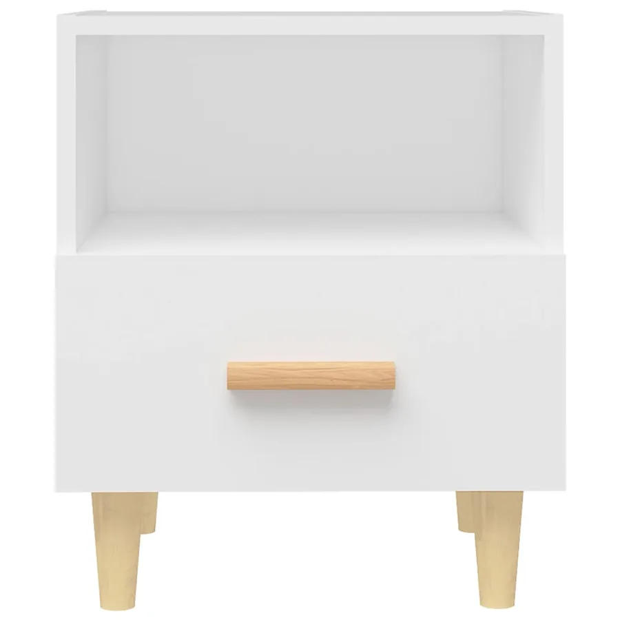 Tables de chevet 2 pcs Blanc 40x35x47 cm - 4