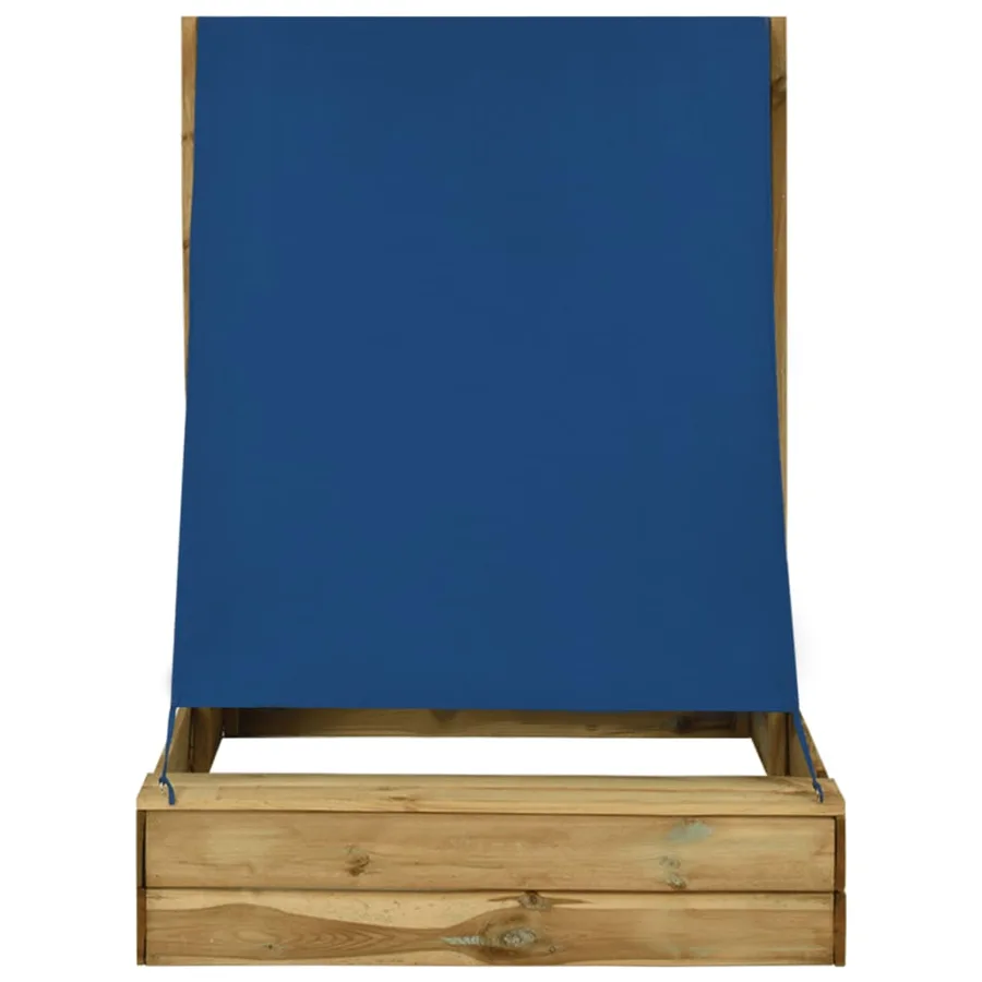 Bac à sable avec toit 160x100x133 cm Bois de pin imprégné - 2