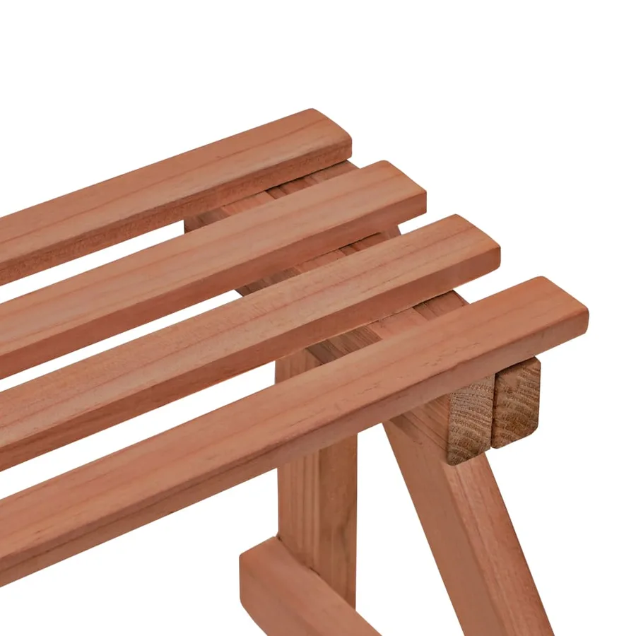 Support à 3 niveaux pour plantes Bois de cèdre 48 x 45 x 40 cm - 4