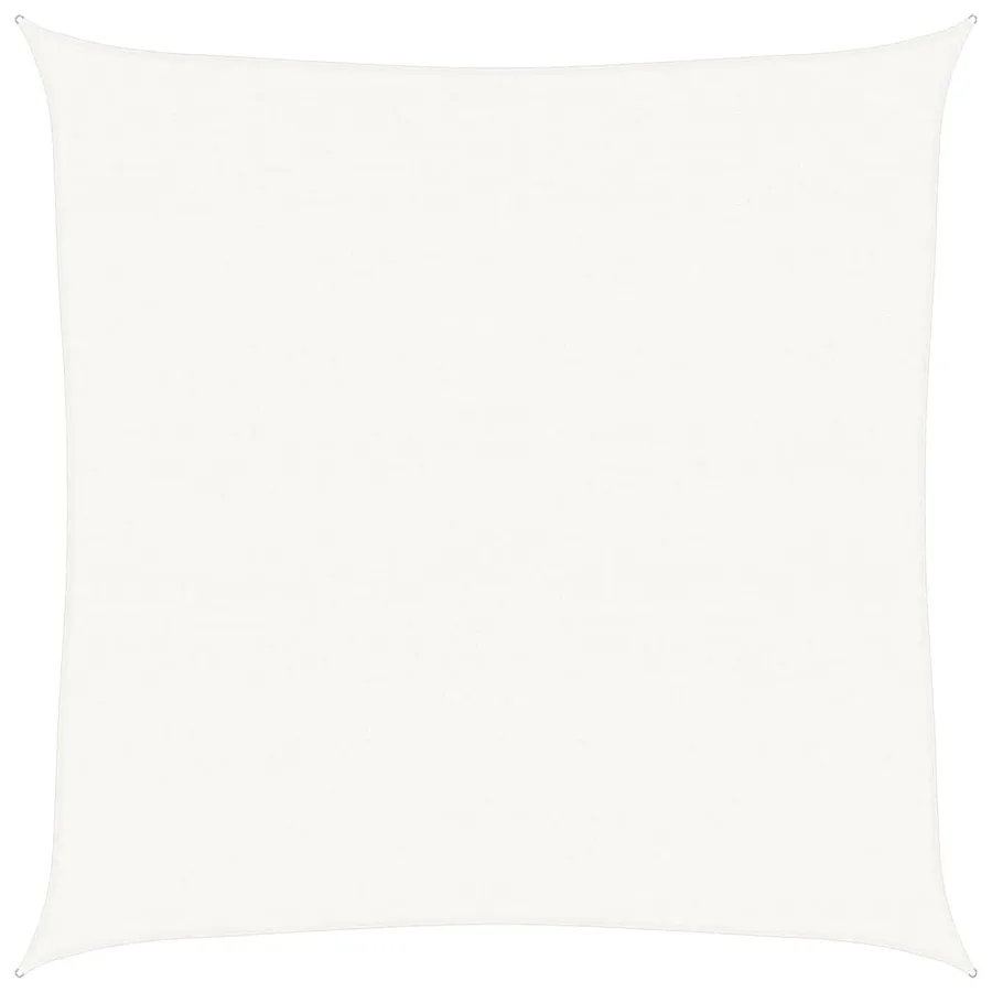 Voile d'ombrage 160 g/m² Blanc 4x4 m PEHD - 2