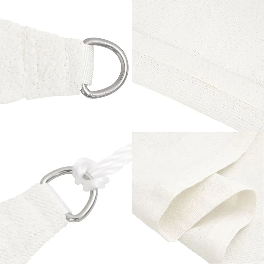 Voile d'ombrage 160 g/m² Blanc 4x4 m PEHD - 6