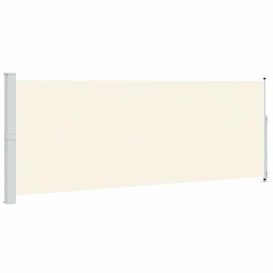 Auvent latéral rétractable de patio 180x500 cm Crème - 2