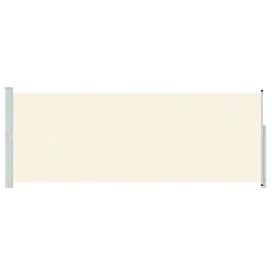 Auvent latéral rétractable de patio 180x500 cm Crème - 4