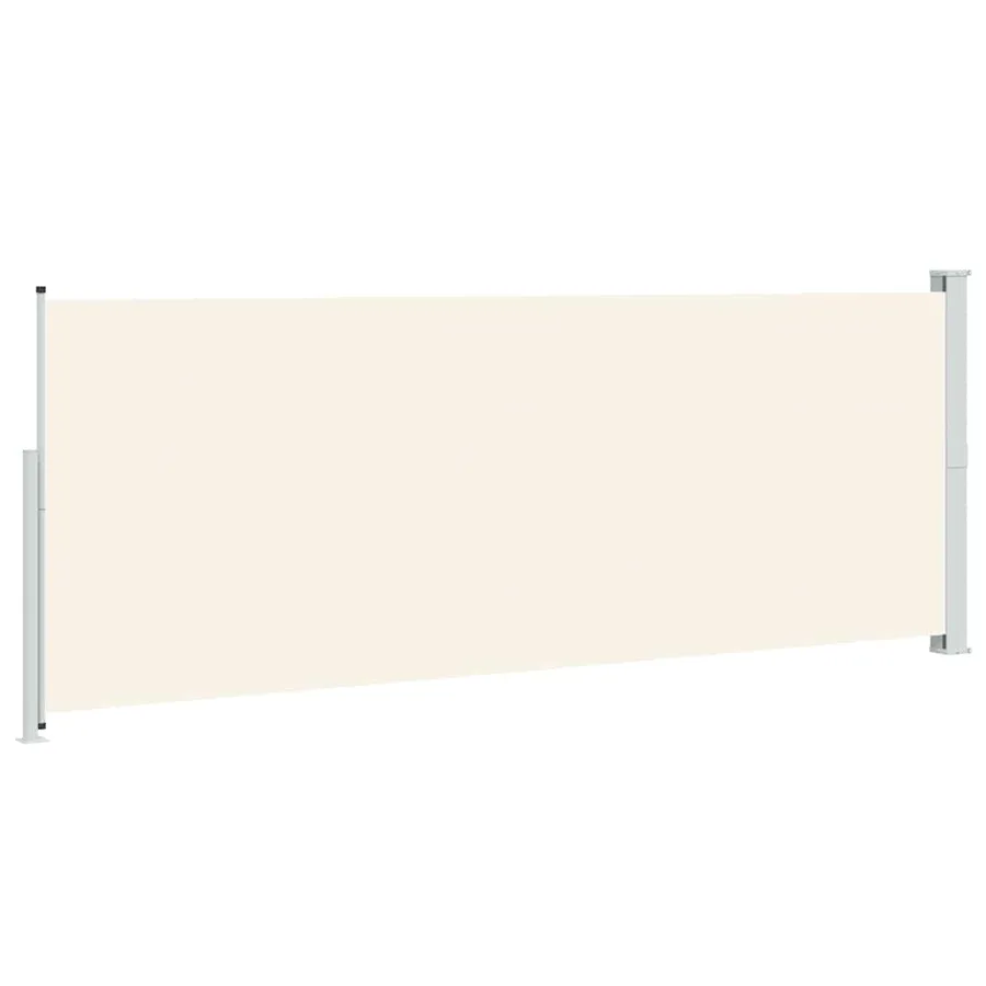 Auvent latéral rétractable de patio 180x500 cm Crème - 6