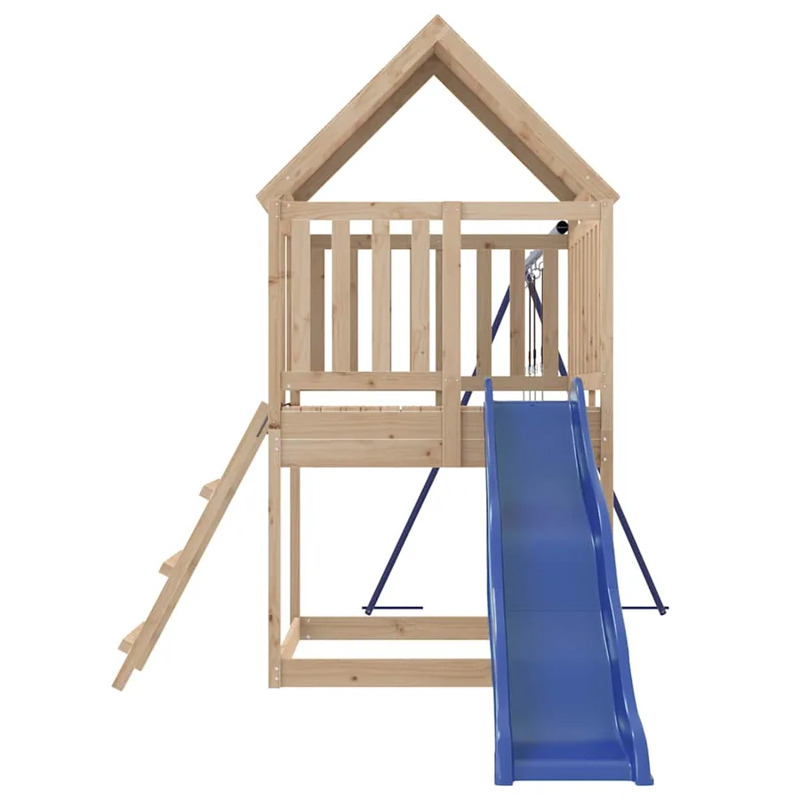 Aire de jeux d'extérieur bois de pin massif - 5