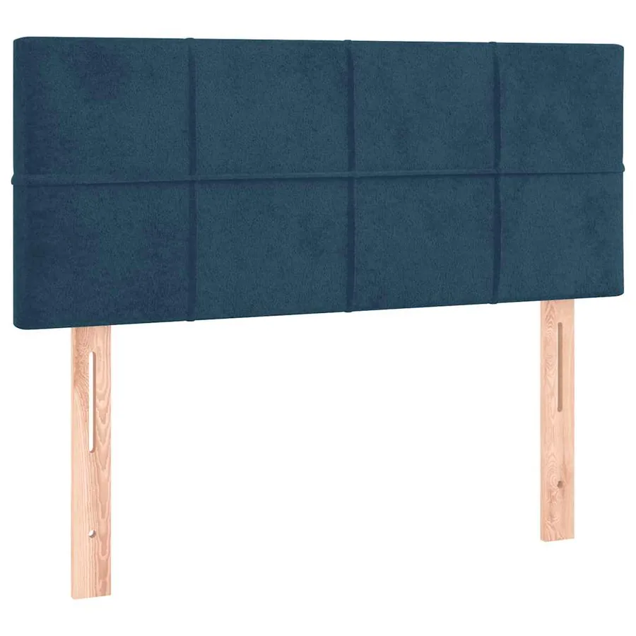 Tête de lit Bleu foncé 100x5x78/88 cm Velours - 2