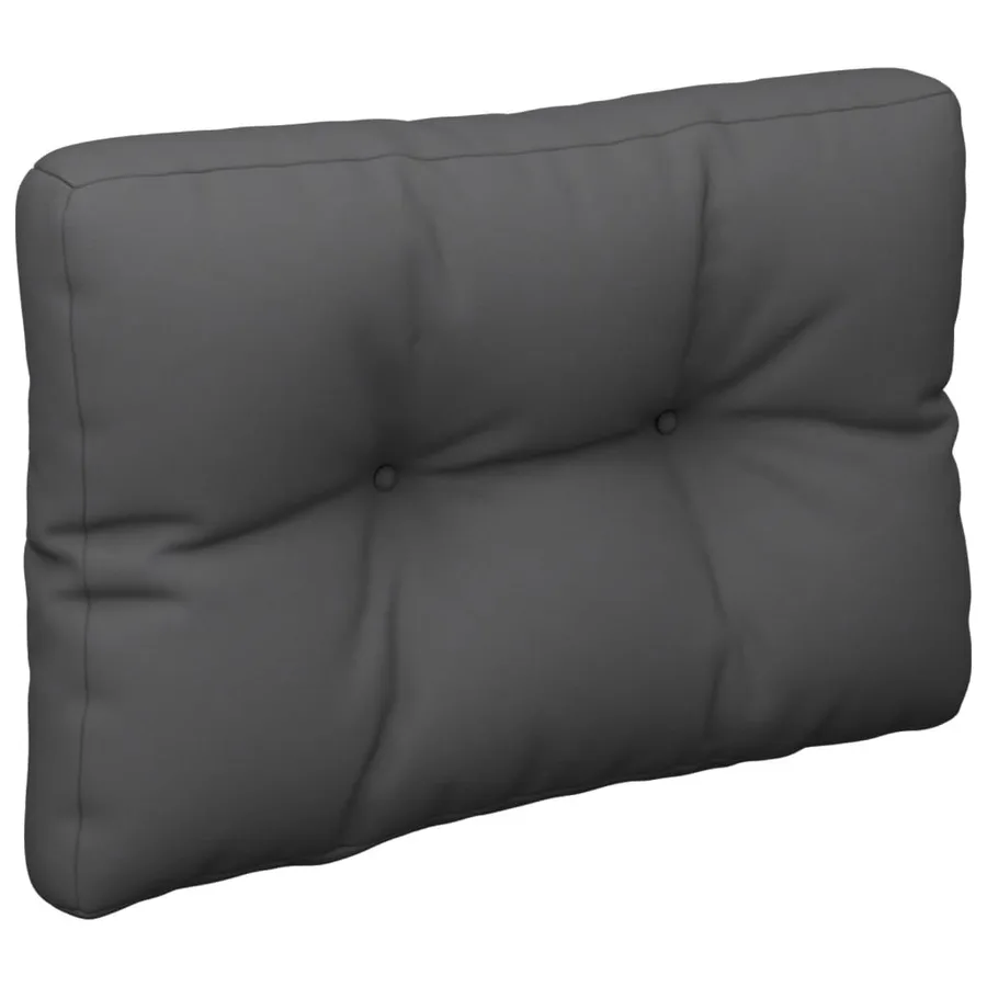 Coussin de palette anthracite 60x40x12 cm tissu - 2