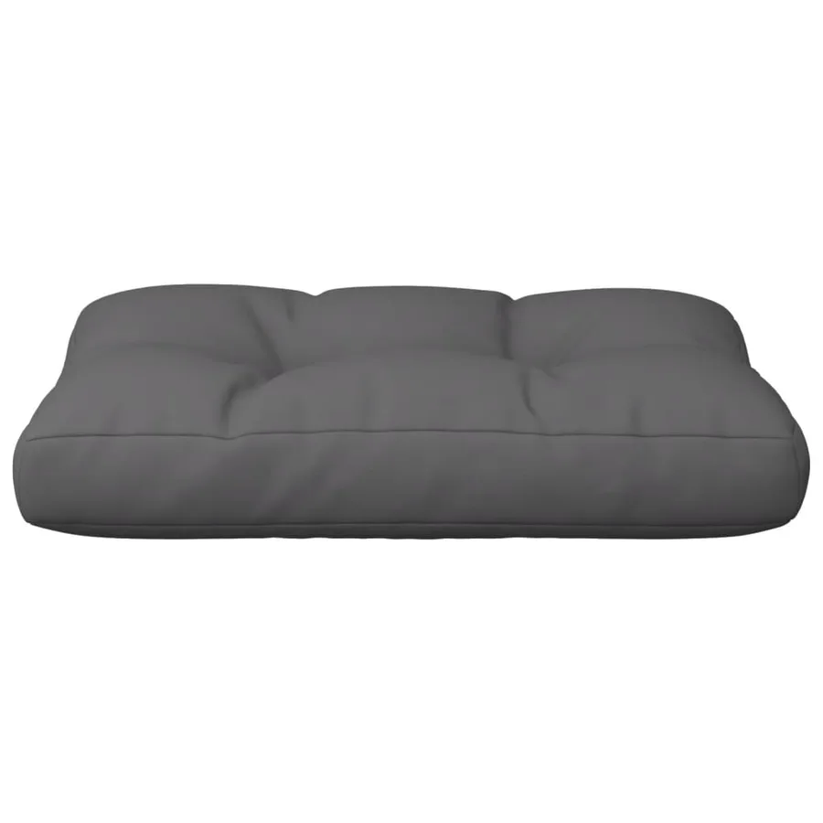 Coussin de palette anthracite 60x40x12 cm tissu - 5