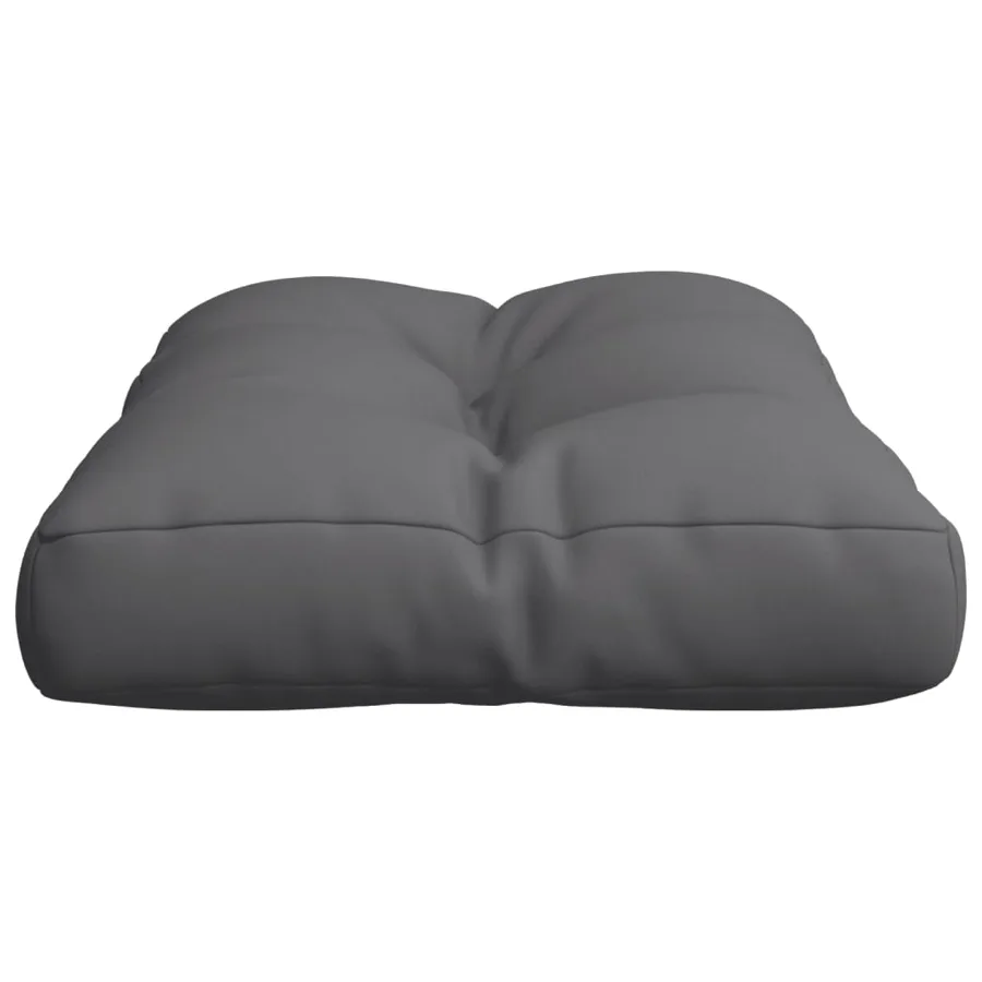 Coussin de palette anthracite 60x40x12 cm tissu - 6