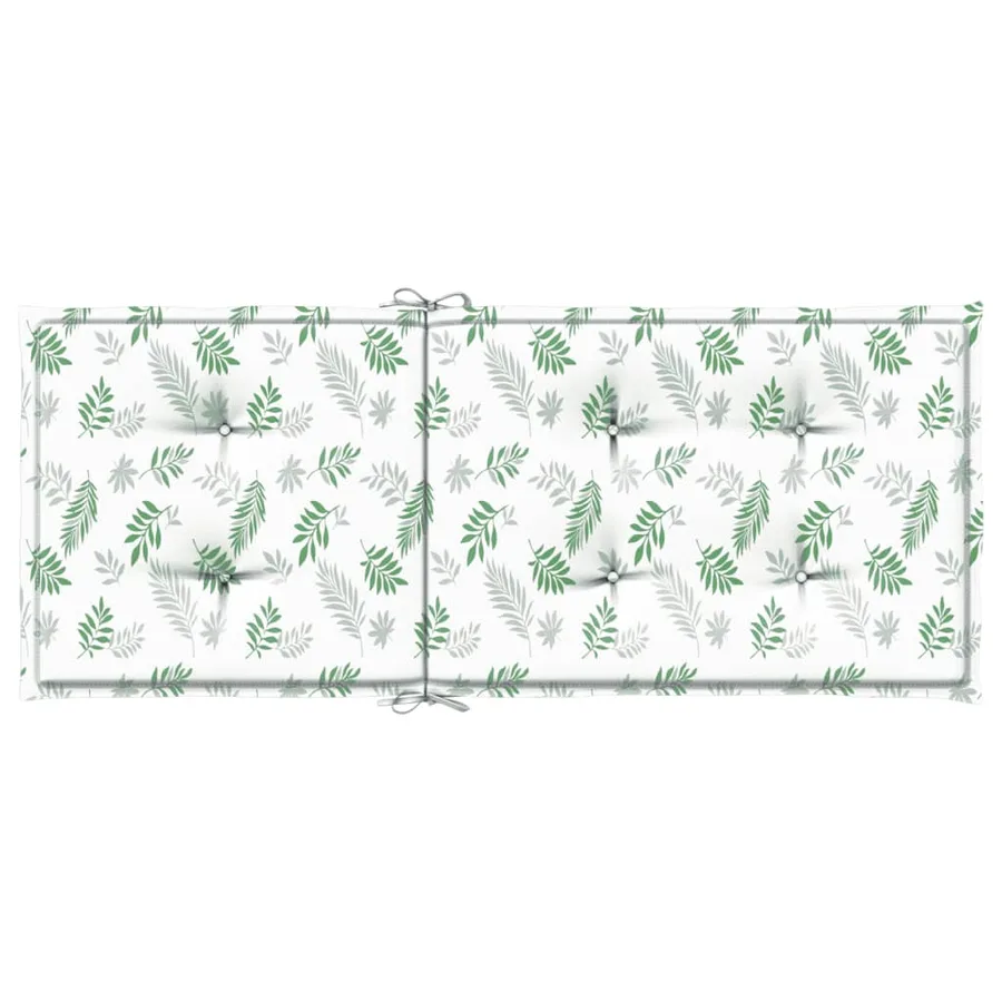 Coussins de chaise à dossier haut lot de 4 modèle de feuille - 7