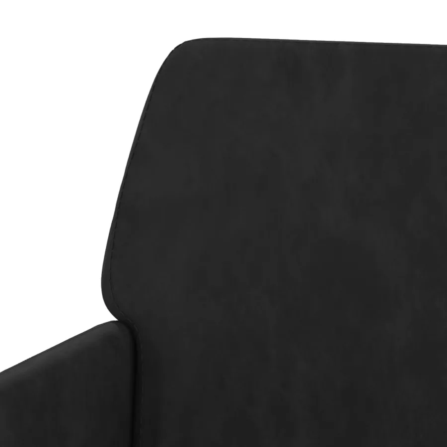 Banc Noir 108x79x79 cm Velours - 6