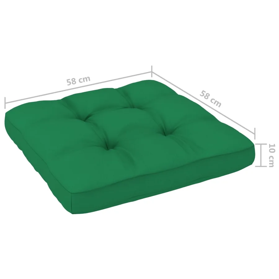 Pouf palette de jardin Bois de pin imprégné de blanc - 10