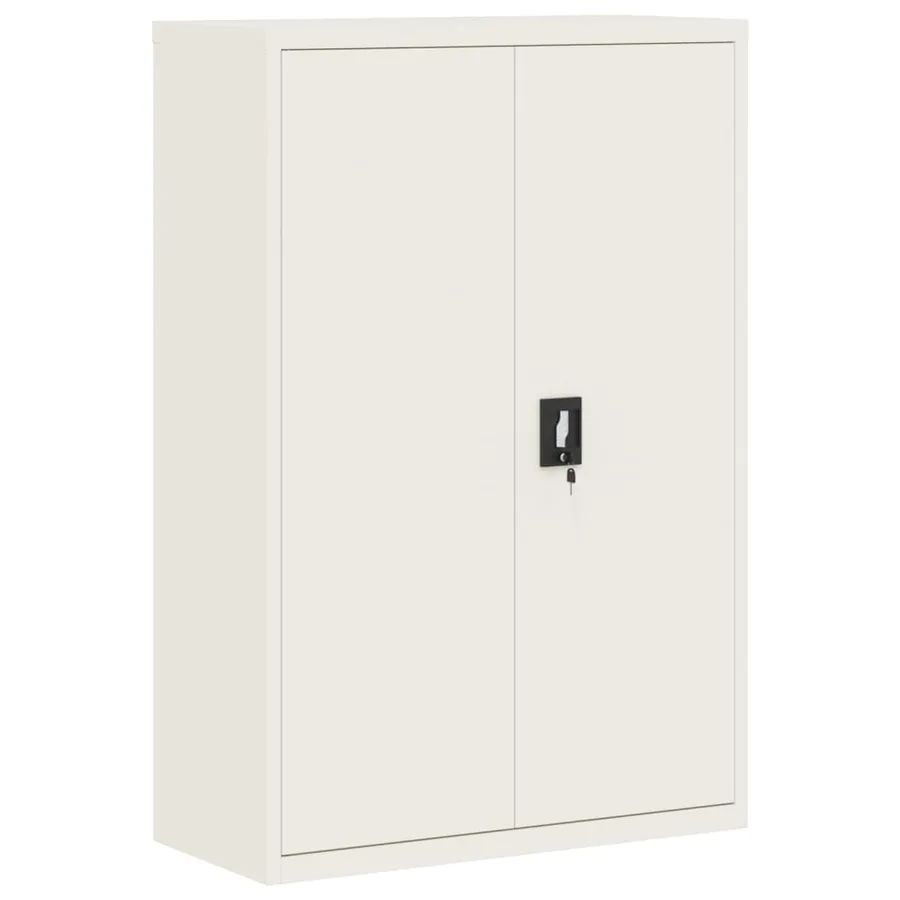 Classeur blanc 90x40x180 cm acier - 7