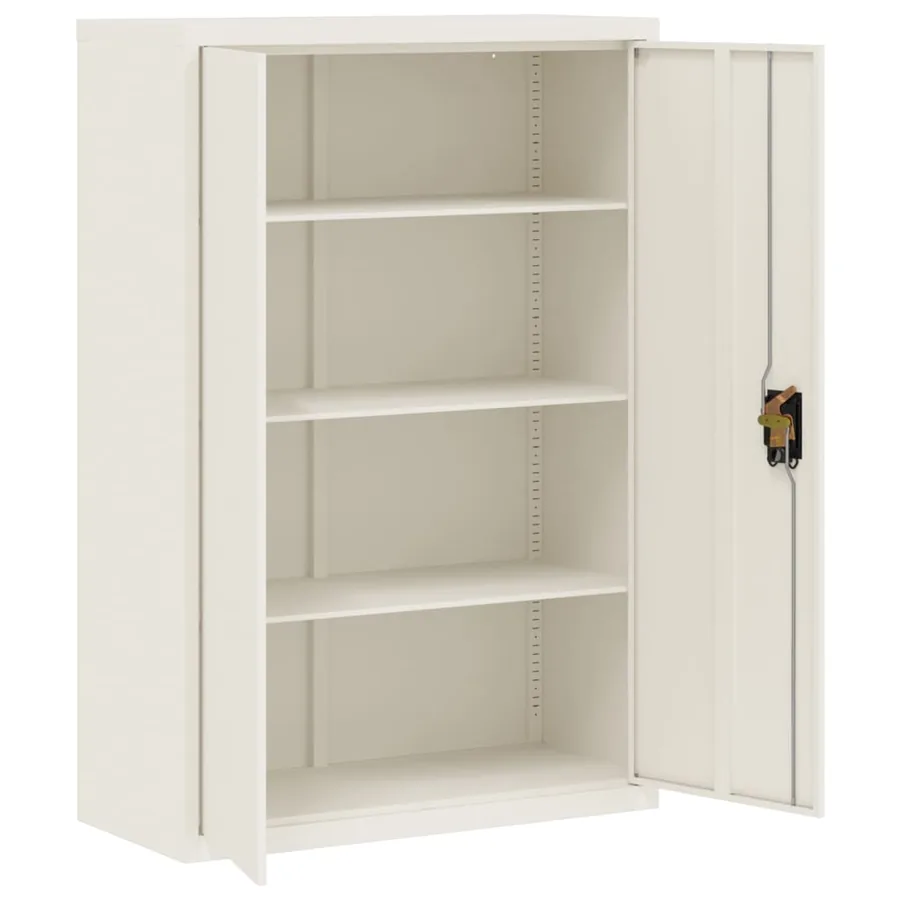 Classeur blanc 90x40x180 cm acier - 9