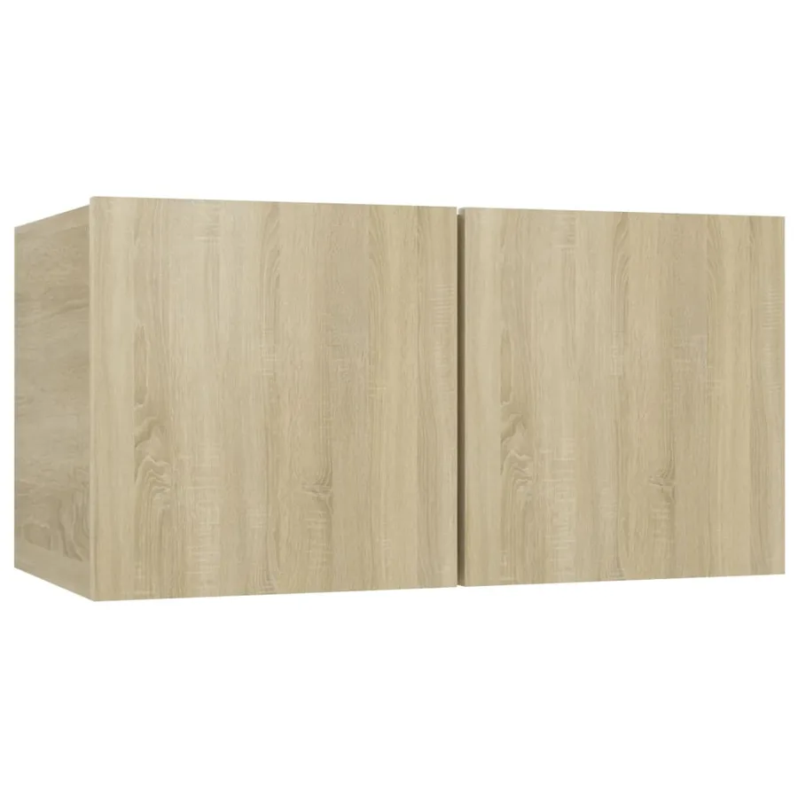 Ensemble de meuble TV 7 pcs Chêne sonoma Bois d'ingénierie - 4