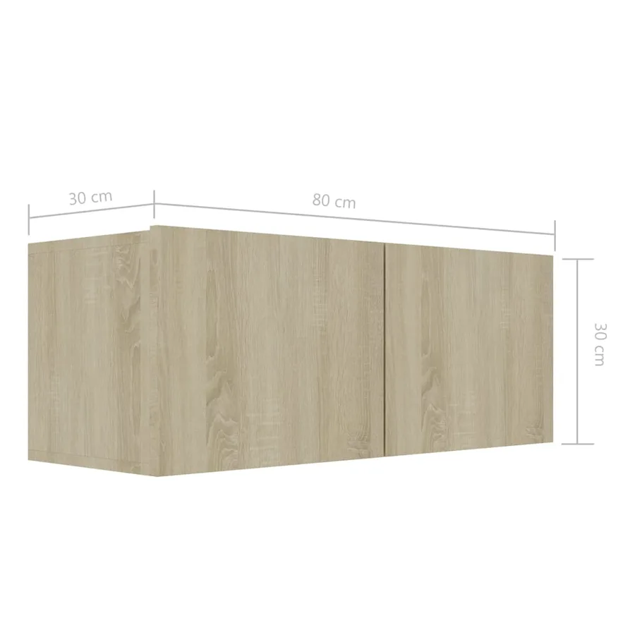 Ensemble de meuble TV 7 pcs Chêne sonoma Bois d'ingénierie - 8