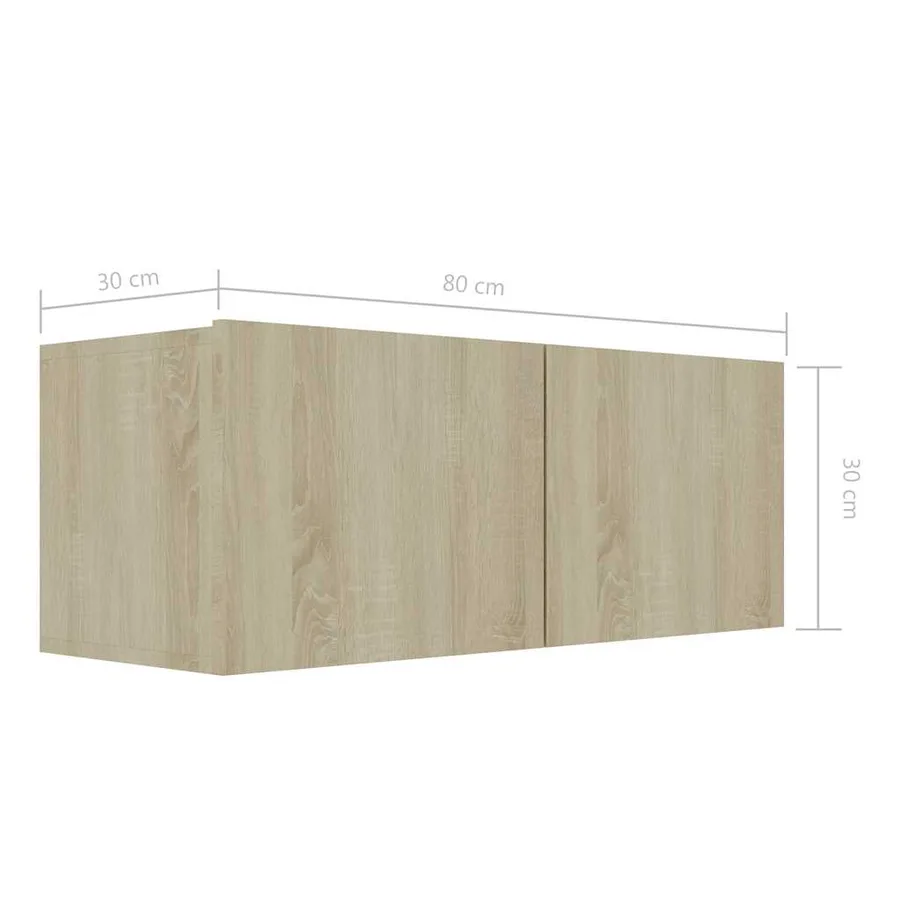 Ensemble de meuble TV 8 pcs Chêne sonoma Bois d'ingénierie - 8
