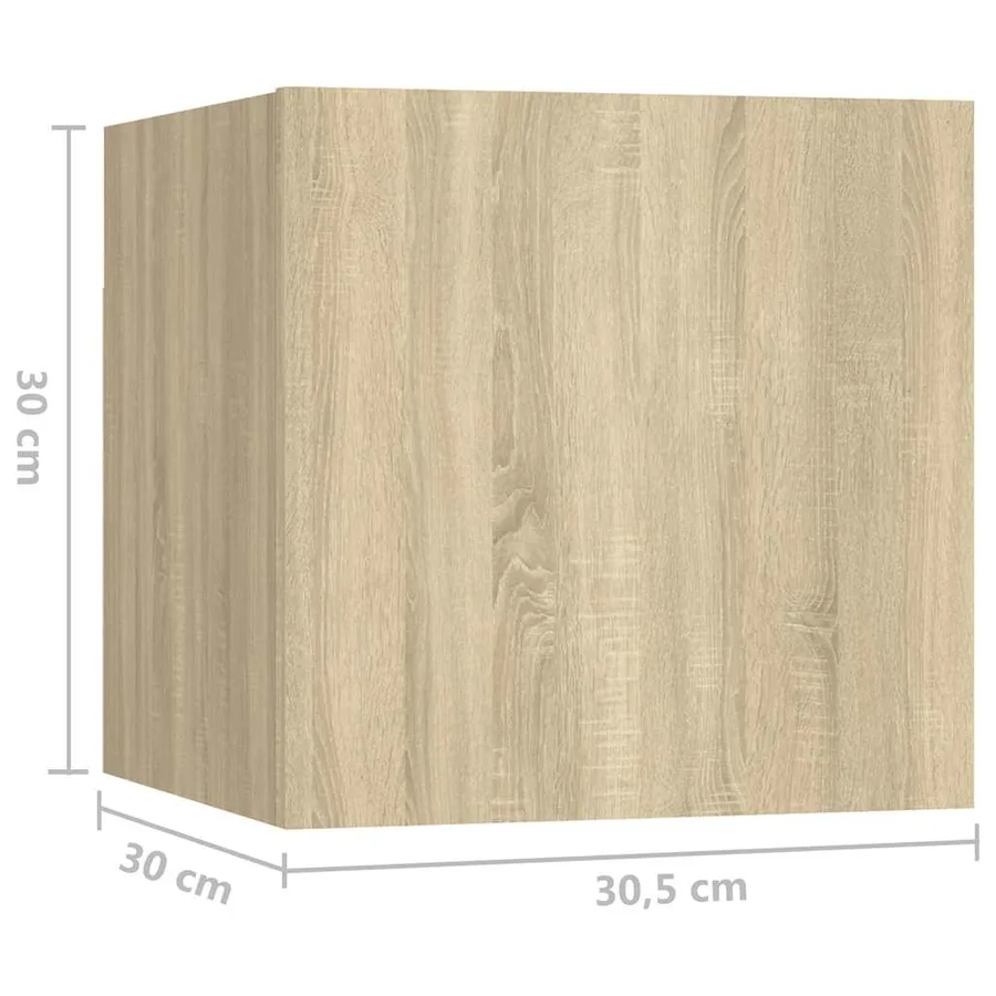 Ensemble de meuble TV 8 pcs Chêne sonoma Bois d'ingénierie - 9