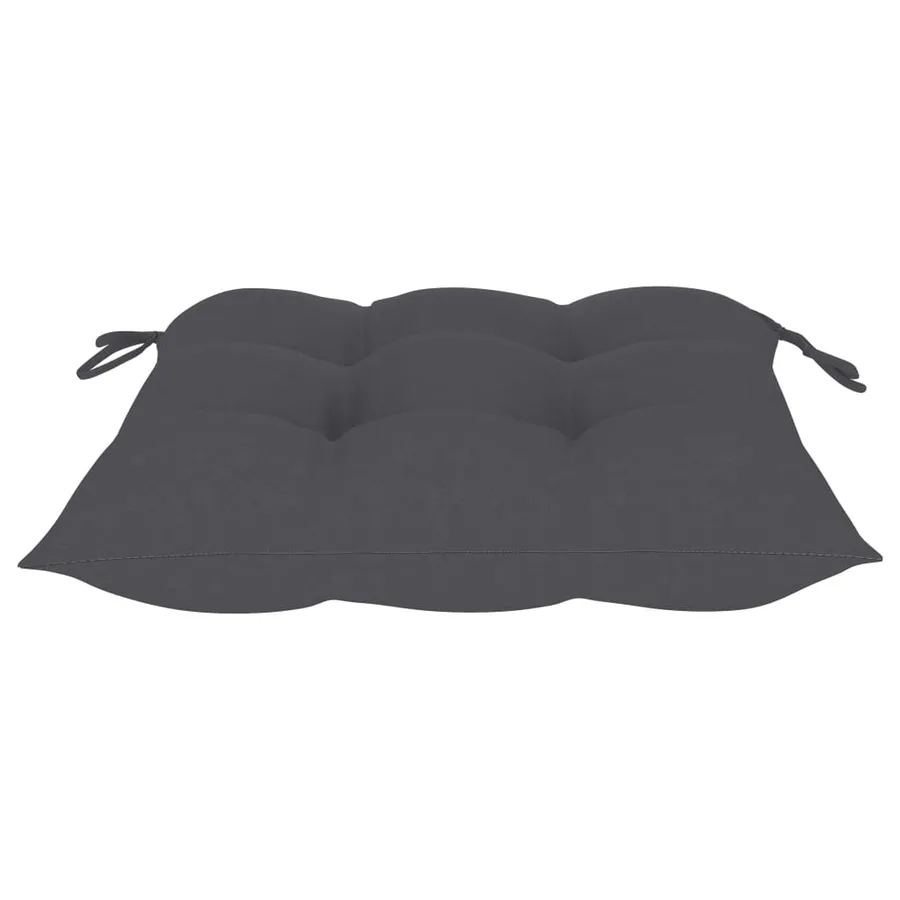 Ensemble à manger d'extérieur pliable avec coussin 3 pcs Teck - 13