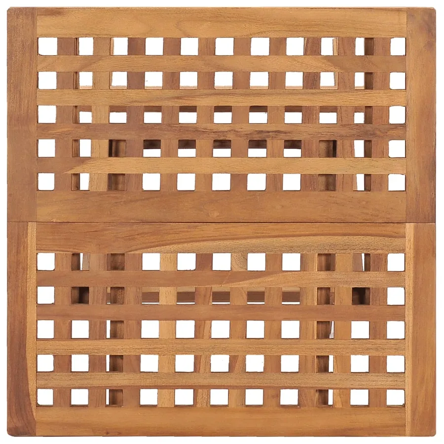 Ensemble à manger d'extérieur pliable avec coussin 3 pcs Teck - 7