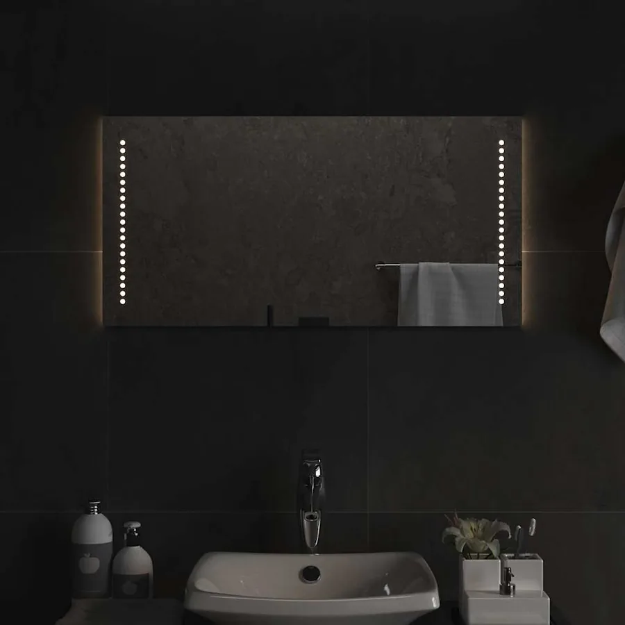 Miroir de salle de bain à LED 80x40 cm