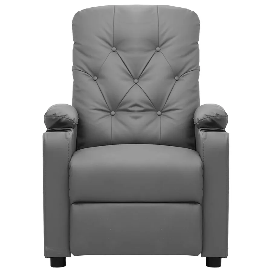 Fauteuil inclinable électrique Gris Similicuir - 3