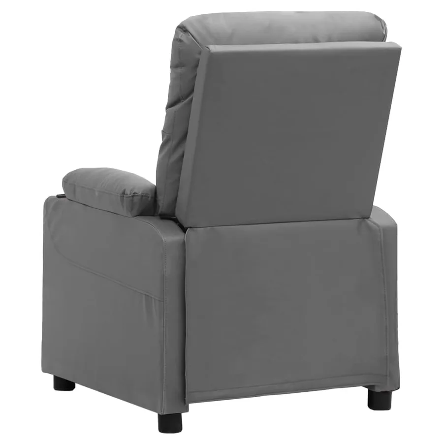 Fauteuil inclinable électrique Gris Similicuir - 5